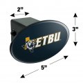 East Texas Baptist University Tigers Logo Oval Tow Hitch Cover Trailer Plug Insert 2