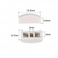 Uxcell 50pcs Tactile Push Button Switch Caps 12 4mmx4 5mm For 8mmx8mm Latching White
