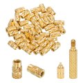 100 Pcs Threaded Inserts With Soldering Iron Tip Press Tool M2 X 6mm H 3 5mm Od Brass Metric Knurled Nuts Heat Set Embedment 