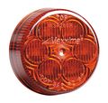 M34260r Red 2 In Round Led Clearance Marker Light Waterproof Polycarbonate Lens 12v Universal Fit For Car Rear Exterior Dot 