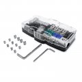 4-way Multi-functional Car Audio Stereo Anl Fuse Holder Distribution 0 4ga 4 Way Fuses Box Block 30a 60a 80amp With Red Led 