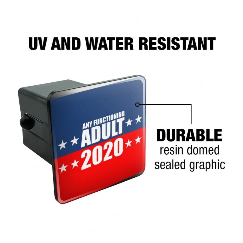 Any Functioning Adult 2020 Tow Trailer Hitch Cover Plug Insert For 2 Receivers Black Abs Plastic With Uv Resistant Resin Top 3