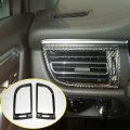 For Porsche Macan 2014-2022 Real Carbon Fiber Air Vents On Both Sides Center Console Decorative Panel Cover Sticker Protective