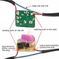 Uxcell Rotary Cord Switch Ac 250v 2a Slide Control Lamp Dimmer 100-watt Clean Pack Of 2