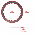 Caltric 5x Clutch Plate Compatible With Honda Crf150f 2003-2009 2012-2017 Crf230f 2019