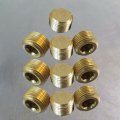 Lot Of 10 Pcs 3 8 Male Npt Mnpt Brass Plug Allen Key Countersunk Hex 