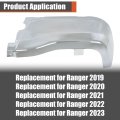 Chrome Rear Bumper End Cap Passenger Side Face Bars Replacement For Ranger 2019-2023 Without Park Assist Sensors Hole