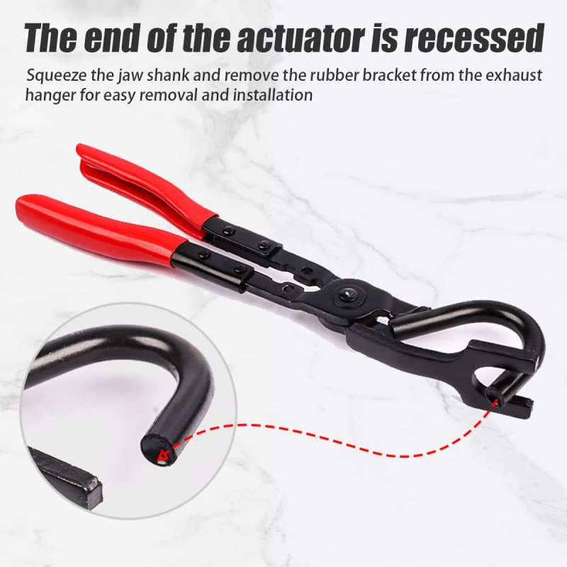 Auceli Exhaust Hanger Removal Tool Rubber Bracket And Separation Pliers Muffler Universal Vehicle Accessories For Car Suv Trunk