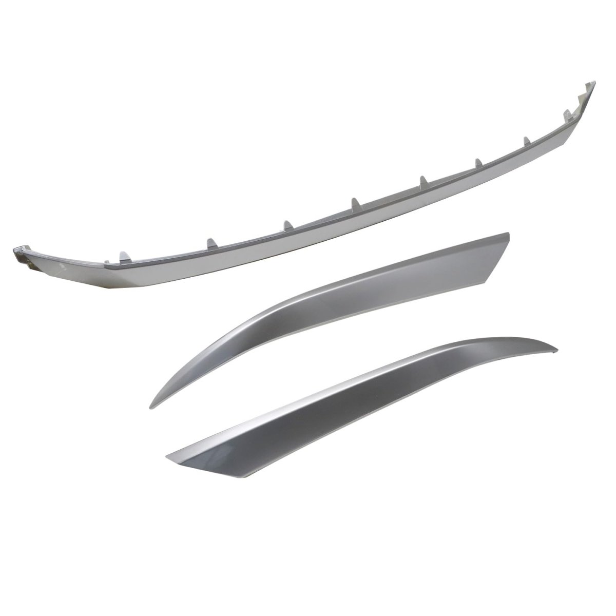 86375s2010 3pcs Front Grille Headlight Molding Dark Chrome 86375-s2010 86375 S2010 For Hyundai Santa Fe 2019-2021