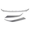 86375s2010 3pcs Front Grille Headlight Molding Dark Chrome 86375-s2010 86375 S2010 For Hyundai Santa Fe 2019-2021 