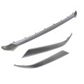86375s2010 3pcs Front Grille Headlight Molding Dark Chrome 86375-s2010 86375 S2010 For Hyundai Santa Fe 2019-2021