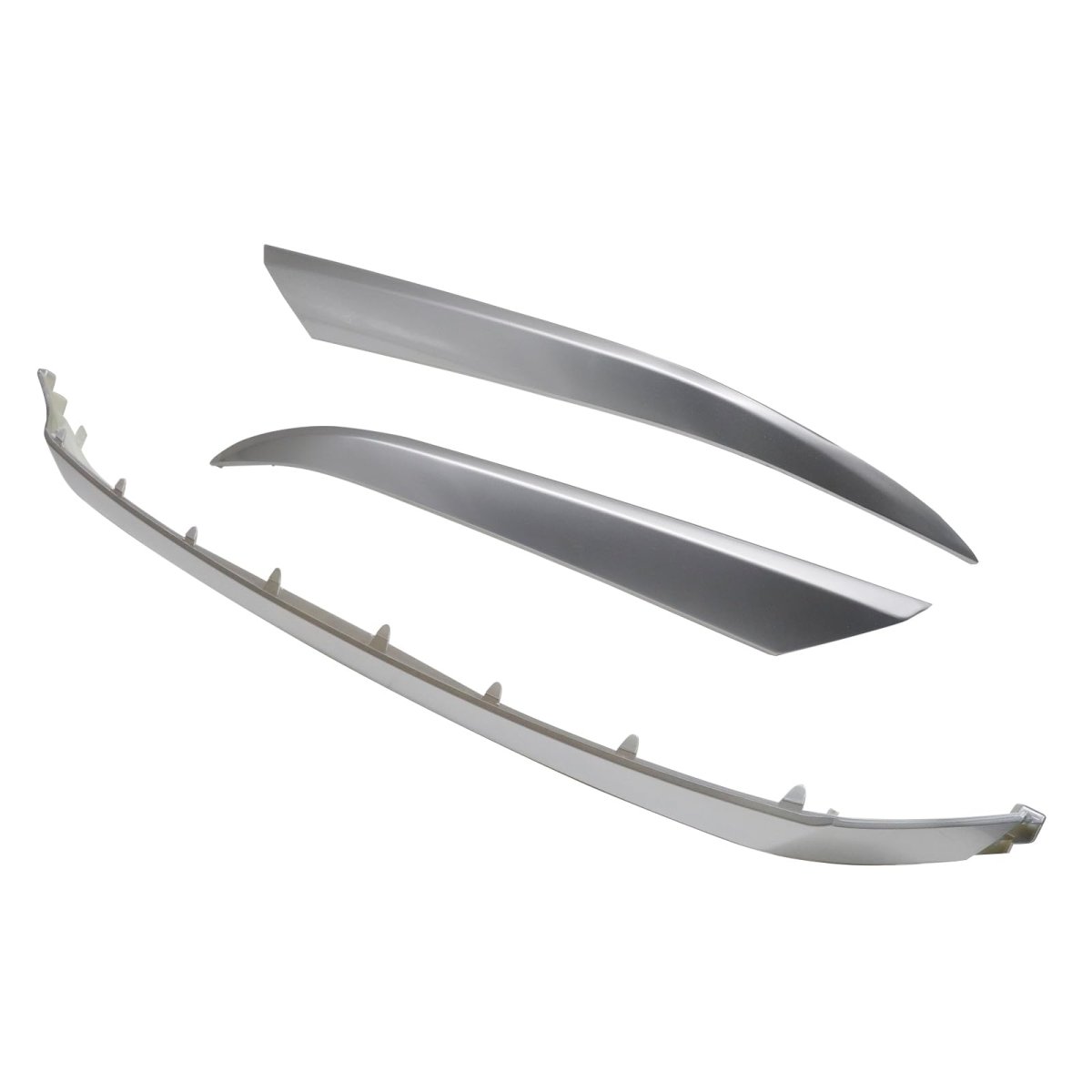 86375s2010 3pcs Front Grille Headlight Molding Dark Chrome 86375-s2010 86375 S2010 For Hyundai Santa Fe 2019-2021