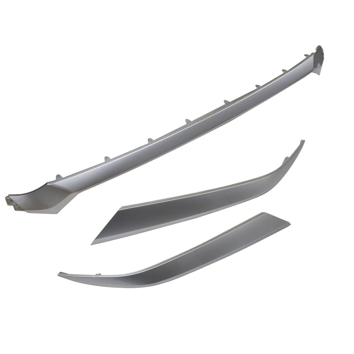 86375s2010 3pcs Front Grille Headlight Molding Dark Chrome 86375-s2010 86375 S2010 For Hyundai Santa Fe 2019-2021