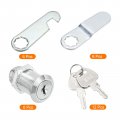 Uxcell Cabinet Drawer Cam Lock 1-1 8 Cylinder Length Fits Up To 7 Thickness Panel Keyed Alike Zinc Alloy Secure File Toolbox