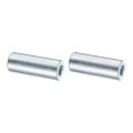 2 Pcs Galvanized Steel Spacer 3 8 Bore X 4 Od Length Unthreaded Standoff Bushing Plain Finish Round Metal Fits M12 Screws Bolts 