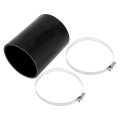 X Autohaux Straight Coupler Silicone Hose With Clamps 3 54 Id 5 Length 0 Degree Car Coolant 4-ply 5mm Thickness Air Intake 