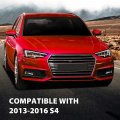 G-plus Fog Light Lamp Chrome Cover Bezel Right Side Compatible With Audi A4 S-line S4 2013-2015 Only Fit For Bumpers Not
