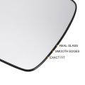 Car Rearview Left Driver Side Mirror Glass Replacement W Backing Plate Convex Heated White For Renault Espace Kadjar 2015-2020