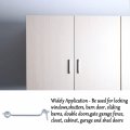 Uxcell 3 Inch Cabin Hook Eye Latch Privacy Door Lock Plating Finish For Gate Shutters Window Slide Barn 4 Pack Silver