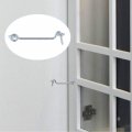Uxcell 3 Inch Cabin Hook Eye Latch Privacy Door Lock Plating Finish For Gate Shutters Window Slide Barn 4 Pack Silver