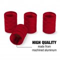 Marlin Fishing Illustration Valve Stem Caps For Tire Rim Wheel Red Aluminum Schrader Type Air Covers 4 Pieces 0 55 In Tall