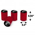 Marlin Fishing Illustration Valve Stem Caps For Tire Rim Wheel Aluminum Red