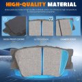 Rear Ceramic Brake Pads Set Fit For Toyota Camry 2007-2023 Avalon 2008-2018 Rav4 2011-2018 Lexus Es300h 2013-2018 -4pcs