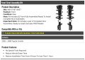 Front Strut And Coil Spring Assembly Kit Compatible With 2003-2008 Toyota Corolla