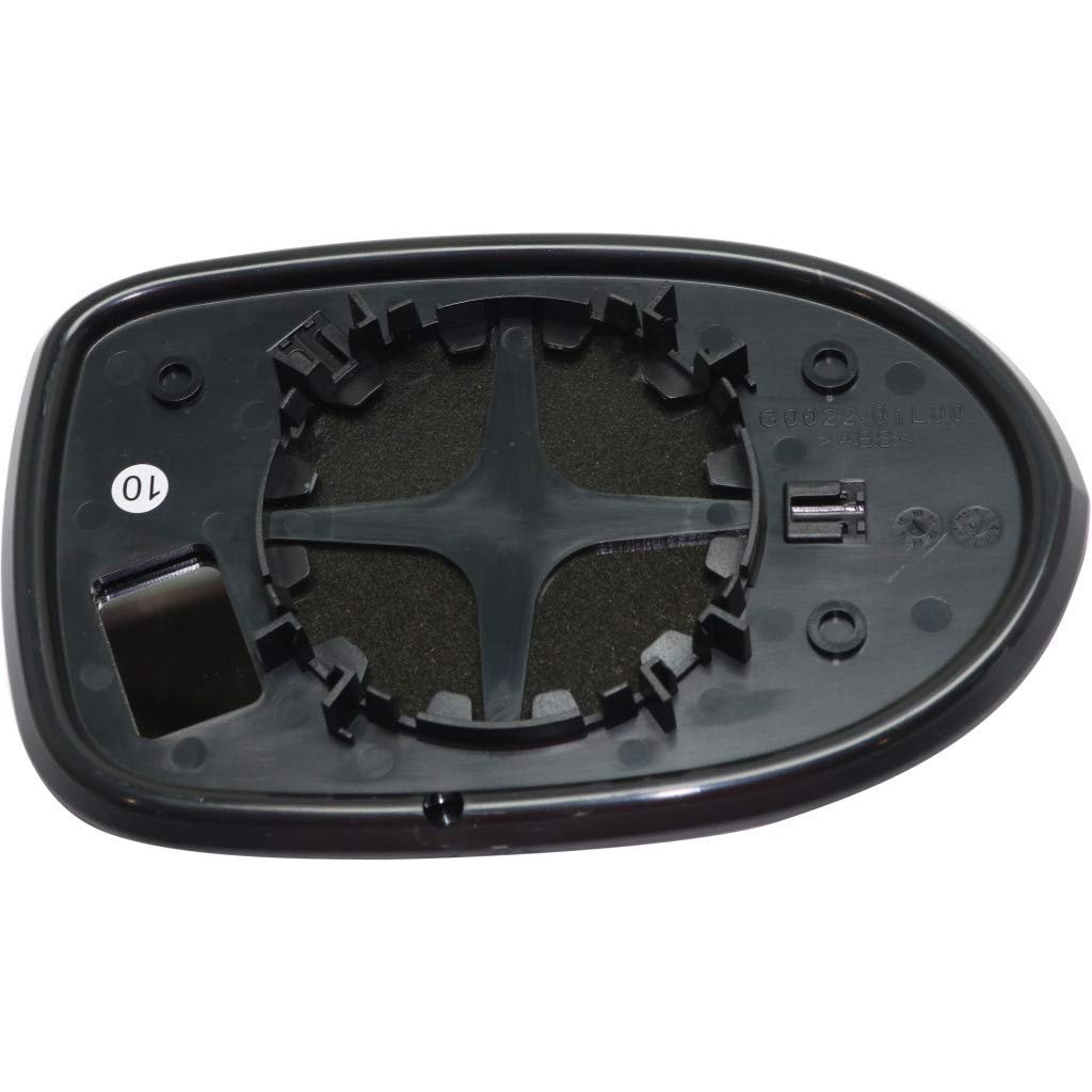 Driver Side Mirror Glass For Dodge Caliber 2007 To 2012 Non Heated Flat With Backing Plate Replacement 68000025aa