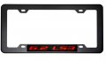 Erpart Black Carbon Fiber Look License Plate Frame With 6 2 Ls3 Red On Highly Polished Real Aluminum Emblem