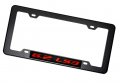 Erpart Black Carbon Fiber Look License Plate Frame With 6 2 Ls3 Red On Highly Polished Real Aluminum Emblem