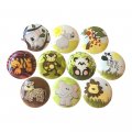 Twisted R Design Wooden Cabinet Knobs Set Of 10 Kitchen Dresser Colorful Safari Animal Wood 1 5 
