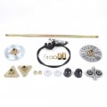 Bjtdllx Complete Rear Axle Kit With Brake Assembly Pillow Blocks For Diy Go Kart Atv Quad Buggy Mini Bike No Chain 