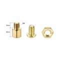 Uxcell M4 Hex Brass Standoff Spacer 6mm 4mm Male-female Threaded Pillar Screw Nut Kit For Pcb Motherboard Computer Circuit