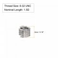 Uxcell Wire Thread Inserts 6-32 Unc 1 5d 304 Stainless Steel Helical Type Coiled Screw Repair Threaded Sleeve Sheath 10pcs