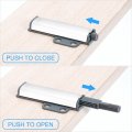 Uxcell D14 Non-magnetic Push Latches 4pcs To Open Door Latch Touch For Wardrobe Cupboard Drawers Silver
