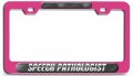 Speech Pathologist Pn 3d Metal License Plate Frame Auto Suv Truck Tag Holder B66 