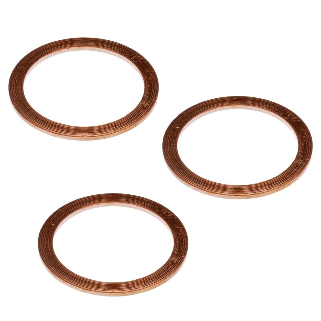 Engine Oil Drain Plug Gaskets For Peterbilt 362 2000 2001 2002 3 Pieces Metal Copper Alloy Inside Diameter 1 25 In Outside