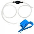 Gasoline Siphon Hose Manual Fuel Transfer Pump For Gas Oil And Water Hand With 2 Pvc 15mms Metal Hose Clips Universal Fit 