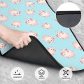 Dujiea Cute Piggy Car Floor Mats 4-pcs Full Set Rubber-lined All-season Heavy-duty Protectionpets Universal Fit Front Rear Auto