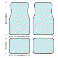 Dujiea Cute Piggy Car Floor Mats 4-pcs Full Set Rubber-lined All-season Heavy-duty Protectionpets Universal Fit Front Rear Auto