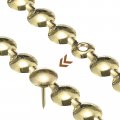 Uxcell 3pcs Upholstery Tacks Strips 1meter Glossy Decorative Nail Trims For Sofa Headboard Chair Furniture With Nails 11mm Gold