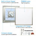 Dllt Modern 30w Dimmable Led Ceiling Light Flush Mount Fixture With Remote And Memory Function 13inch Square Lamp For Bedroom