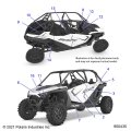 Polaris Rzr Decal-fr Door Upr Rh Dac Dbc Genuine Oem Part Qty 1