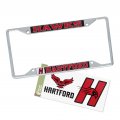 University Of Hartford Metal License Plate Frame And Sticker For Front Or Back Car Officially Licensed Sticker Combo Mascot 