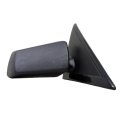 Side View Mirror For 1994 Gmc Sonoma Jimmy Passenger Black Plastic Housing Manual Adjustment Convex Clear Glass 