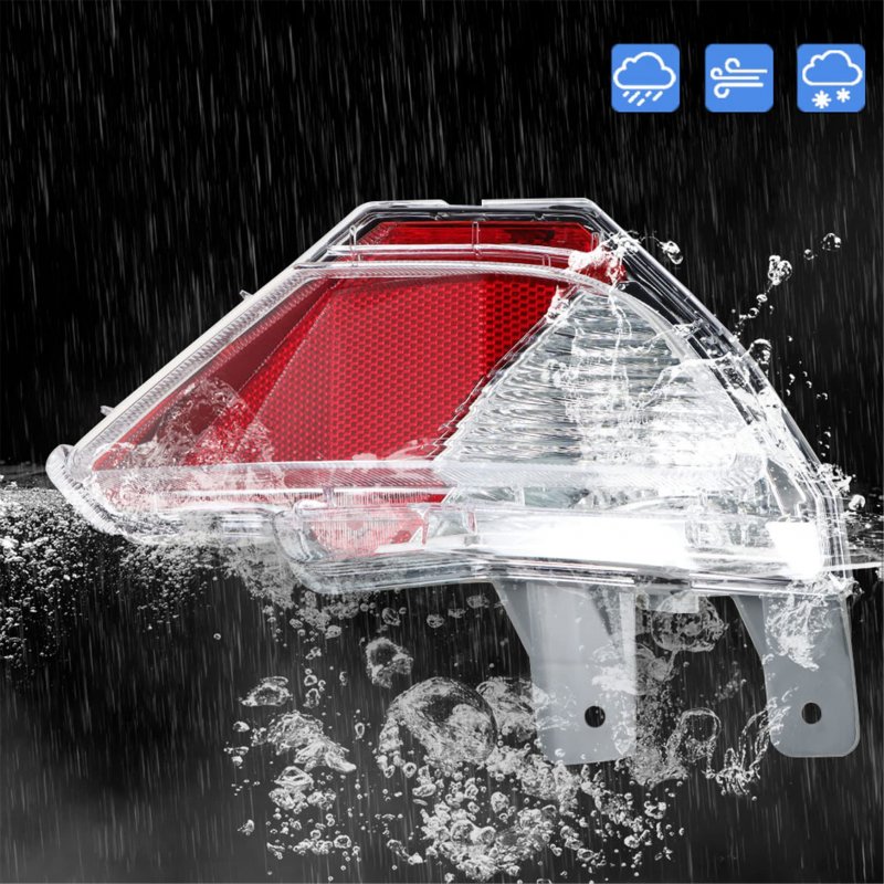 Rear Bumper Tail Light Reflector Assembly For Rav4 2016 2017 2018 Passenger Side Clear Polycarbonate Lens Part Number