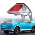 Rear Bumper Tail Light Reflector Assembly For Rav4 2016 2017 2018 Passenger Side Clear Polycarbonate Lens Part Number