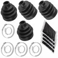 Caltric 2 Front Axle Inner Outer Cv Boot Kit For Compatible With Kawasaki Bayou 400 Klf400b 4x4 1993 1994 1995