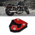 Motorbike Kickstand Extension Enlarger Pad Side Stand Support Plate Red For Bmw S1000xr